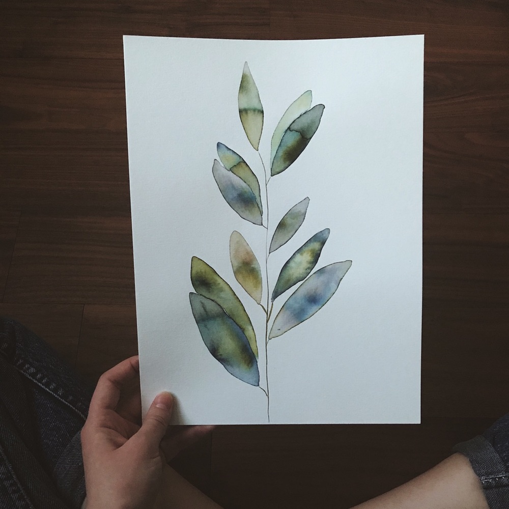 Watercolor greenery!